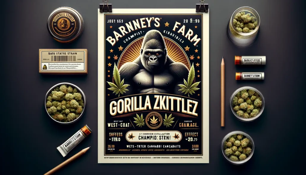 Gorilla Zkittlez von Barneys Farm 1 1 - CBD Blüten kaufen