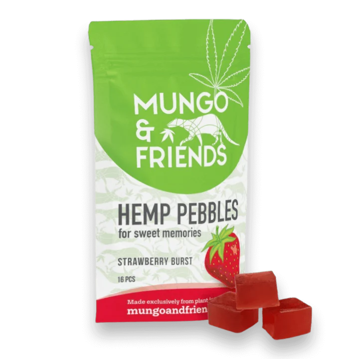 Mungo Friends Hemp pebbles strawberry 16 pcs - CBD Blüten kaufen
