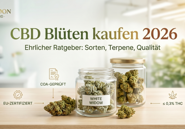 CBD Blüten kaufen im Jahr 2026 in Deutschland. Worauf kommt es an, was ist wichtig, wir klären auf.